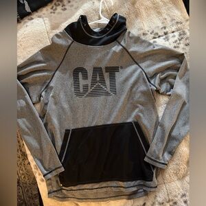 Gray and Black CAT men’s hoodie